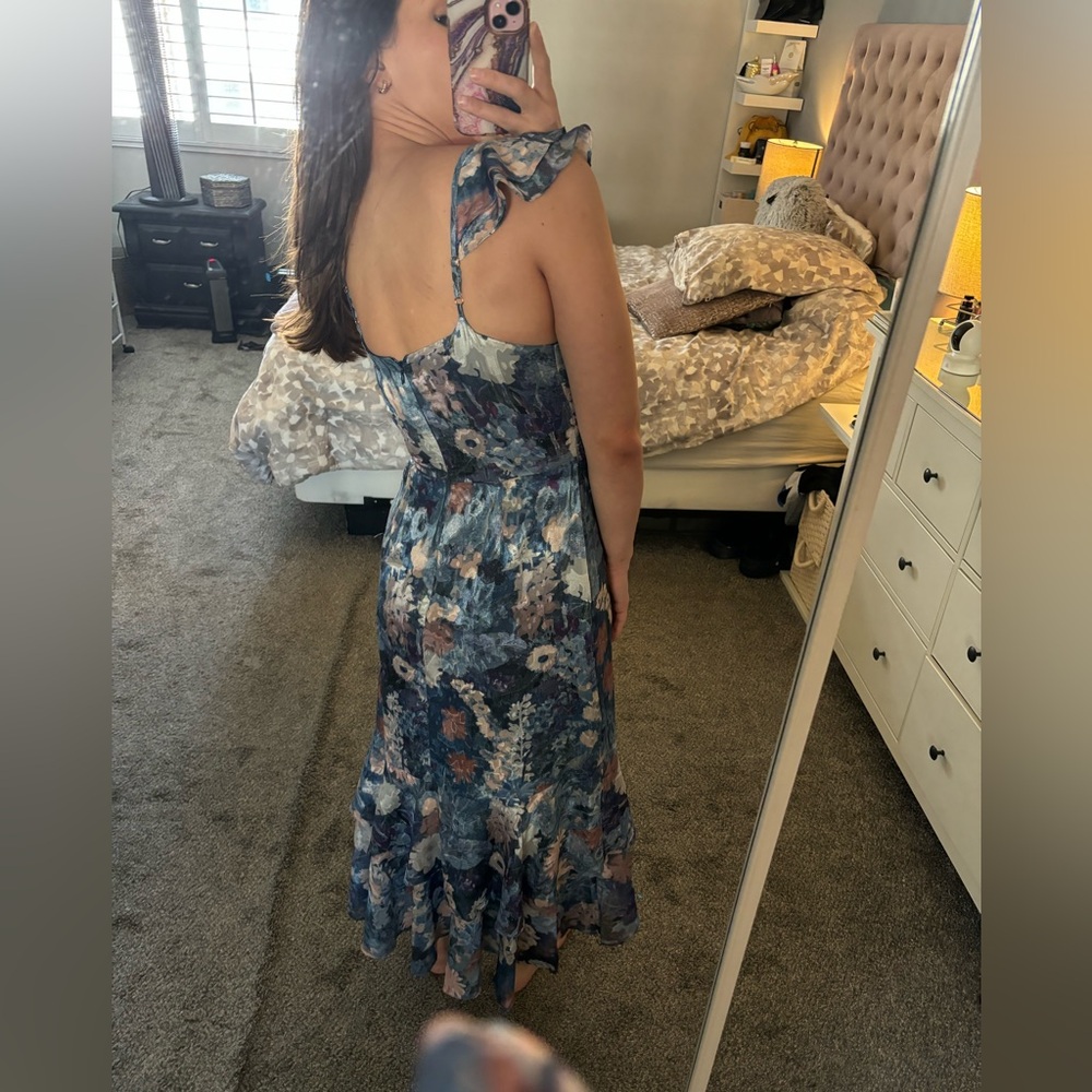 WORN ONCE - HUTCH for Anthropologie Ruffle Floral Maxi Dress - Picture 5 of 9